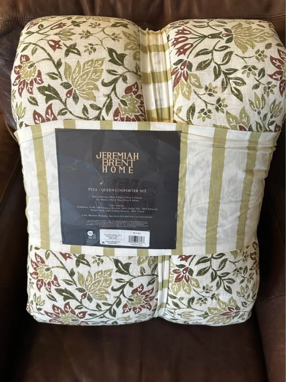 Comforter set, Jeremiah Brent Home Floral ‘Geneva’  Full/Queen NEW